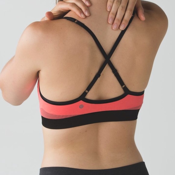 Lululemon hold your om bra 10 heathered grapefruit - Picture 3 of 3